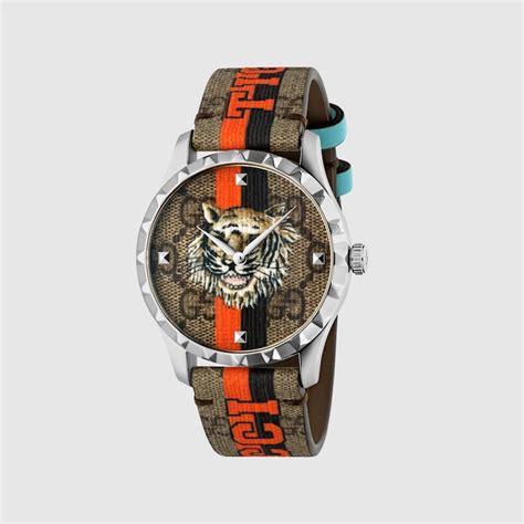 gucci watch tiger women|gucci tiger supreme watch.